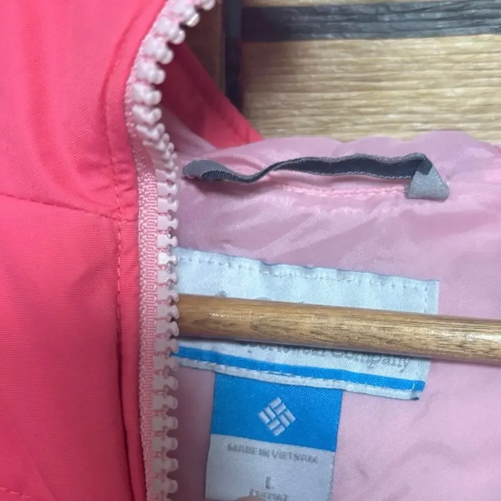 Columbia Pink‎ Puffer Jacket Girls Size Large